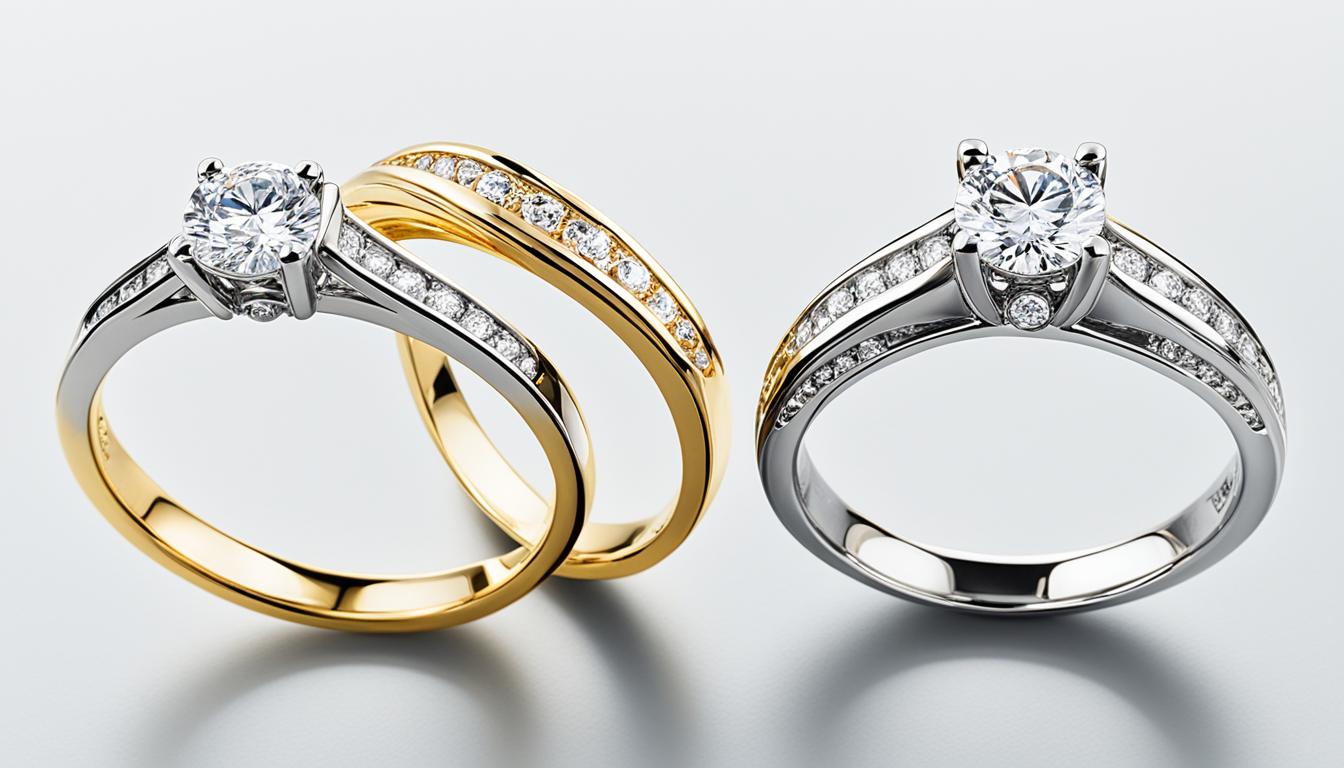 Gold vs. platinum jewelry